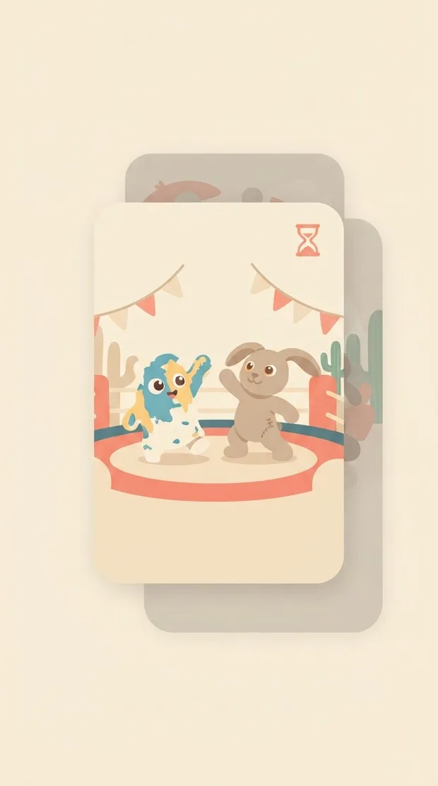 Phone screen: a scene awaiting review before it reaches the shared library, with the review state visible.